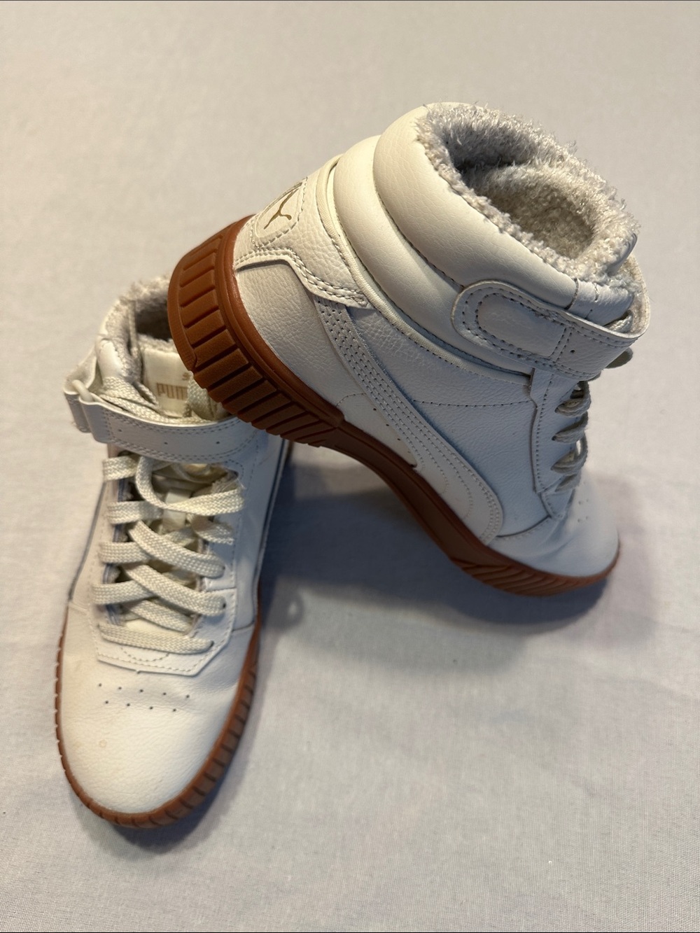Puma White High-Top Sneakers 🔥🤍🔥🤍